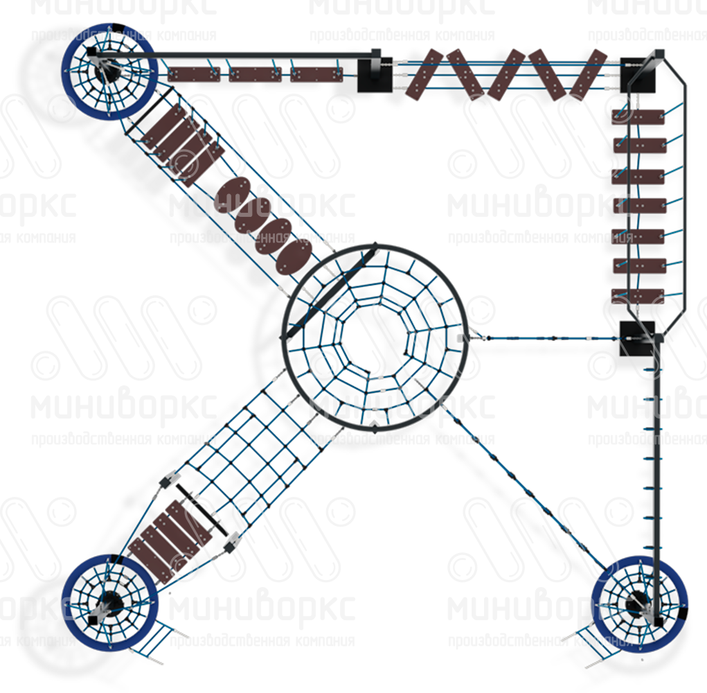 Канатные полосы препятствий – M-0005.20-61 | картинка 2