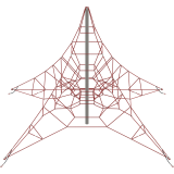 Канатные конструкции Пирамиды – P-0861-3w-Ral7016