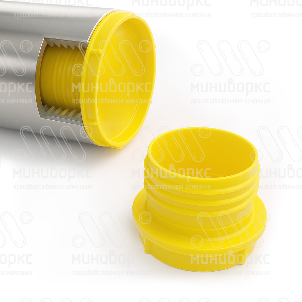 Колпачок пластиковый для защиты внутренней резьбы М22х2, цвет желтый – TFUGM22x2 - 6