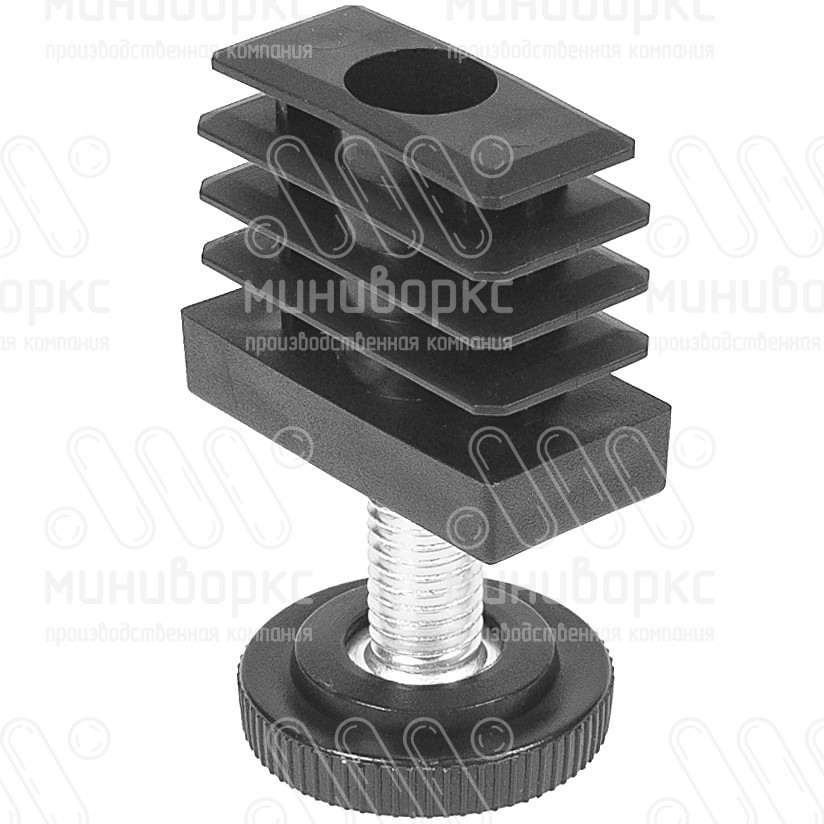 Комплекты прямоугольных заглушек с опорами 40x20 – 20-40M10.D32x35B | картинка 1