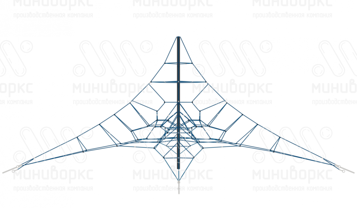 Канатные конструкции Пирамиды – P-1090-4w-Ral7016 | картинка 2