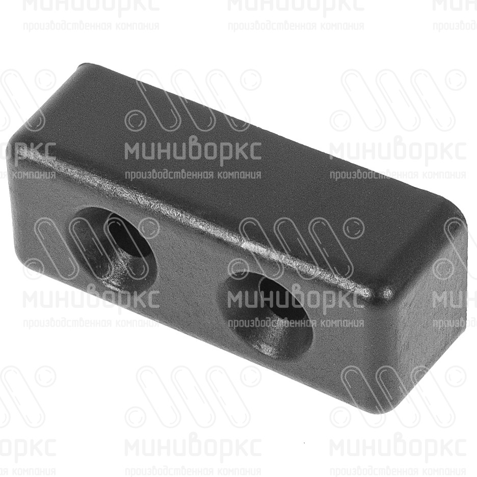 Мебельная ножка 50x20 мм, высота 16 мм, цвет черный – М20-50ЧС - 2