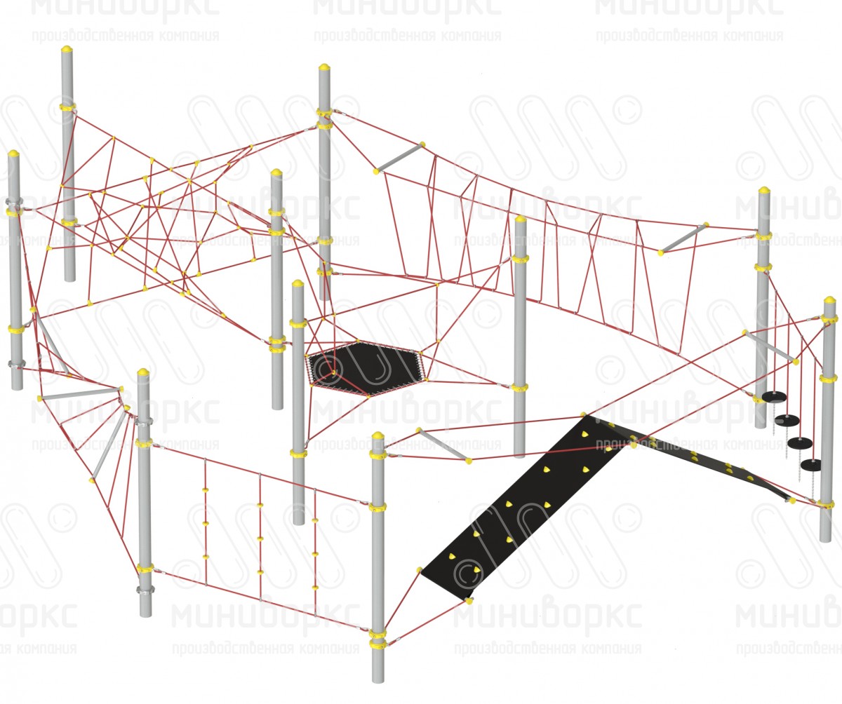 Канатные полосы препятствий – M-1285.20-02 | картинка 2