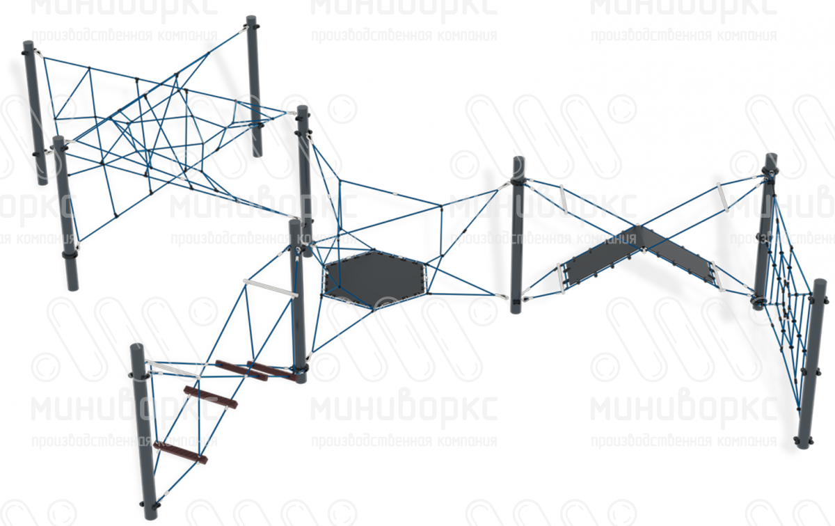 Канатные полосы препятствий – M-0004.20-61 | картинка 1